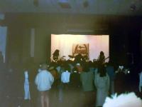 Left to right: John, Nat, Iain's head and Alan